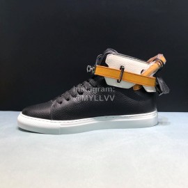 Buscemi Classic Calf Leather High Top Sneakers For Men