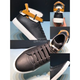 Buscemi Classic Calf Leather High Top Sneakers For Men
