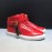 Buscemi Classic Calf Leather High Top Sneakers For Men Red