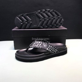Bottega Veneta Woven Cowhide Flip Flops For Men