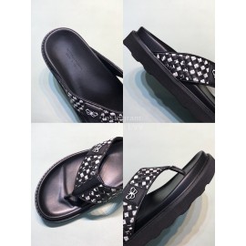 Bottega Veneta Woven Cowhide Flip Flops For Men