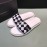 Bottega Veneta Light Plaid Calf Leather Slippers For Men White
