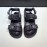Bottega Veneta Black Leather Webbing Sandals For Men 