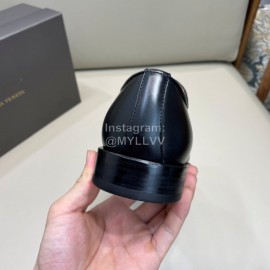 Bottega Veneta New Woven Calf Leather Lace Up Shoes For Men Black