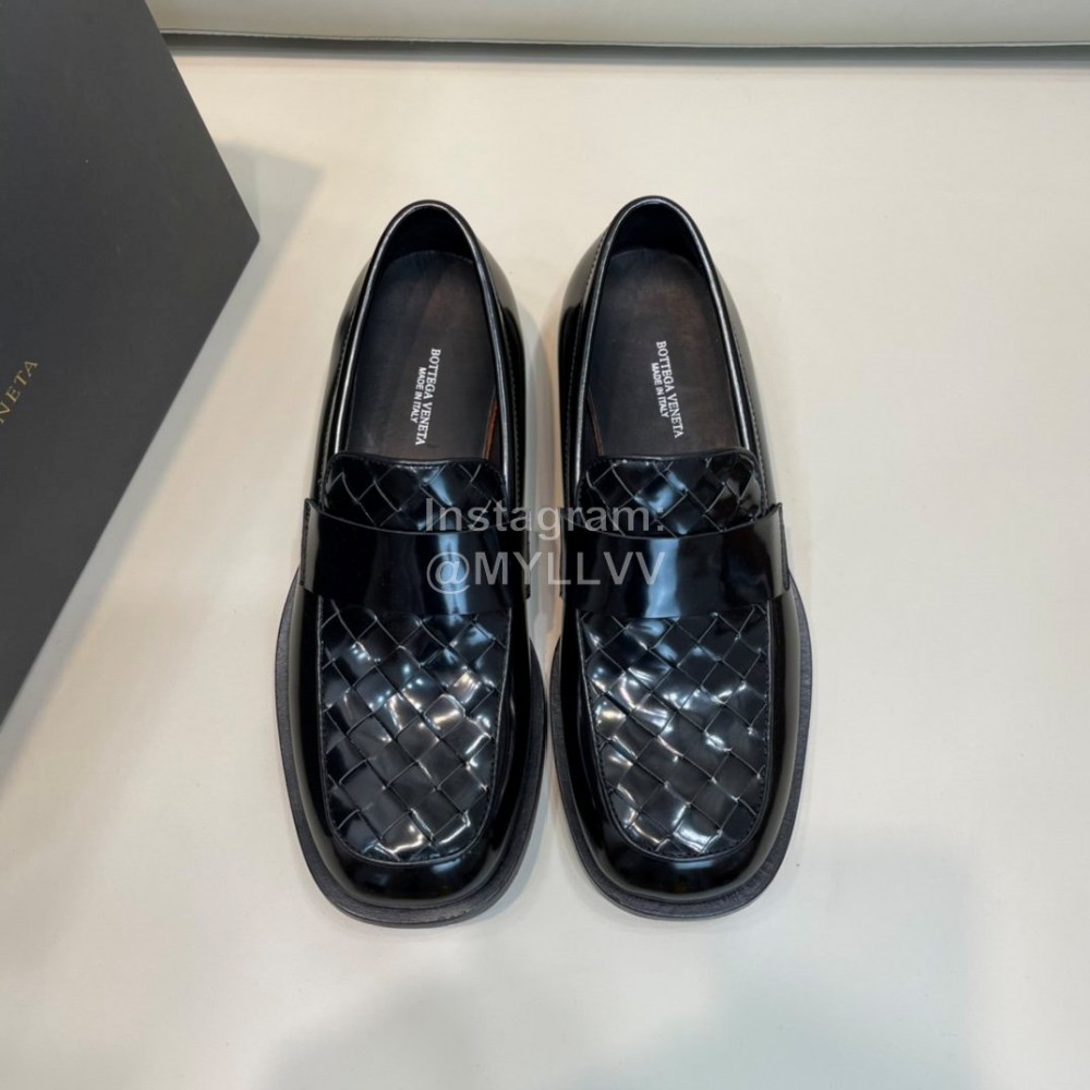 Bottega Veneta Woven Calf Leather Casual Shoes For Men