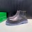 Bottega Veneta Fashion Cowhide Thick Soled Short Chelsea Boots Purple