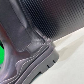 Bottega Veneta Fashion Cowhide Thick Soled Chelsea Boots Black