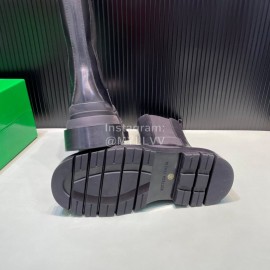 Bottega Veneta Fashion Cowhide Thick Soled Chelsea Boots Black