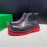 Bottega Veneta Fashion Cowhide Thick Soled Short Chelsea Boots Red