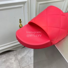 Bottega Veneta Summer Plaid Slippers For Men And Women Red