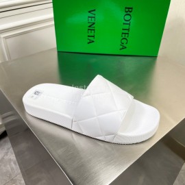 Bottega Veneta Summer Plaid Slippers For Men And Women White