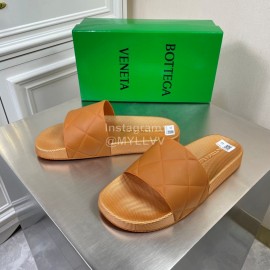Bottega Veneta Summer Plaid Slippers For Men And Women Brown
