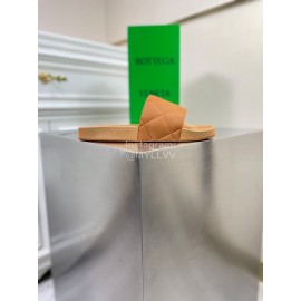 Bottega Veneta Summer Plaid Slippers For Men And Women Brown