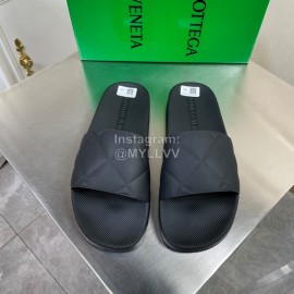 Bottega Veneta Summer Plaid Slippers For Men And Women Black