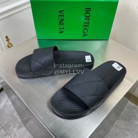 Bottega Veneta Summer Plaid Slippers For Men And Women Black