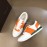 Bottega Veneta Woven Leather Casual Shoes For Men Orange