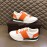 Bottega Veneta Woven Leather Casual Shoes For Men Orange