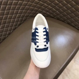 Bottega Veneta Woven Leather Casual Shoes For Men Blue