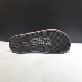 Bottega Veneta Woven Leather Cross Slippers For Men Black