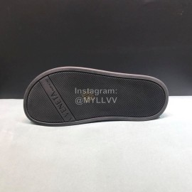 Bottega Veneta Woven Leather Slippers For Men Green