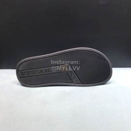 Bottega Veneta Woven Leather Slippers For Men Black