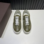 Bottega Veneta Calf Leather Casual Sneakers For Men Green