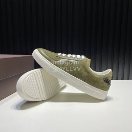 Bottega Veneta Calf Leather Casual Sneakers For Men Green