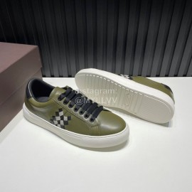 Bottega Veneta New Calf Leather Casual Sneakers For Men Green