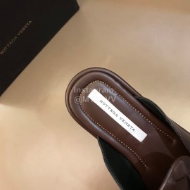 Bottega Veneta Soft Woven Cowhide Sandals For Men Brown