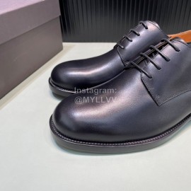 Bottega Veneta New Cowhide Lace Up Shoes For Men Black