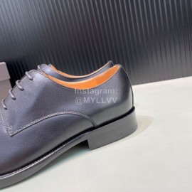 Bottega Veneta New Cowhide Lace Up Shoes For Men Black