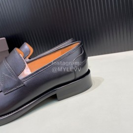 Bottega Veneta Black Cowhide Business Shoes For Men