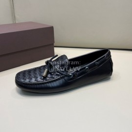 Bottega Veneta Bow Braided Cowhide Casual Shoes For Men