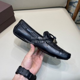 Bottega Veneta Bow Braided Cowhide Casual Shoes For Men