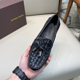 Bottega Veneta Bow Braided Cowhide Casual Shoes For Men