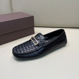 Bottega Veneta Braided Cowhide Casual Shoes For Men