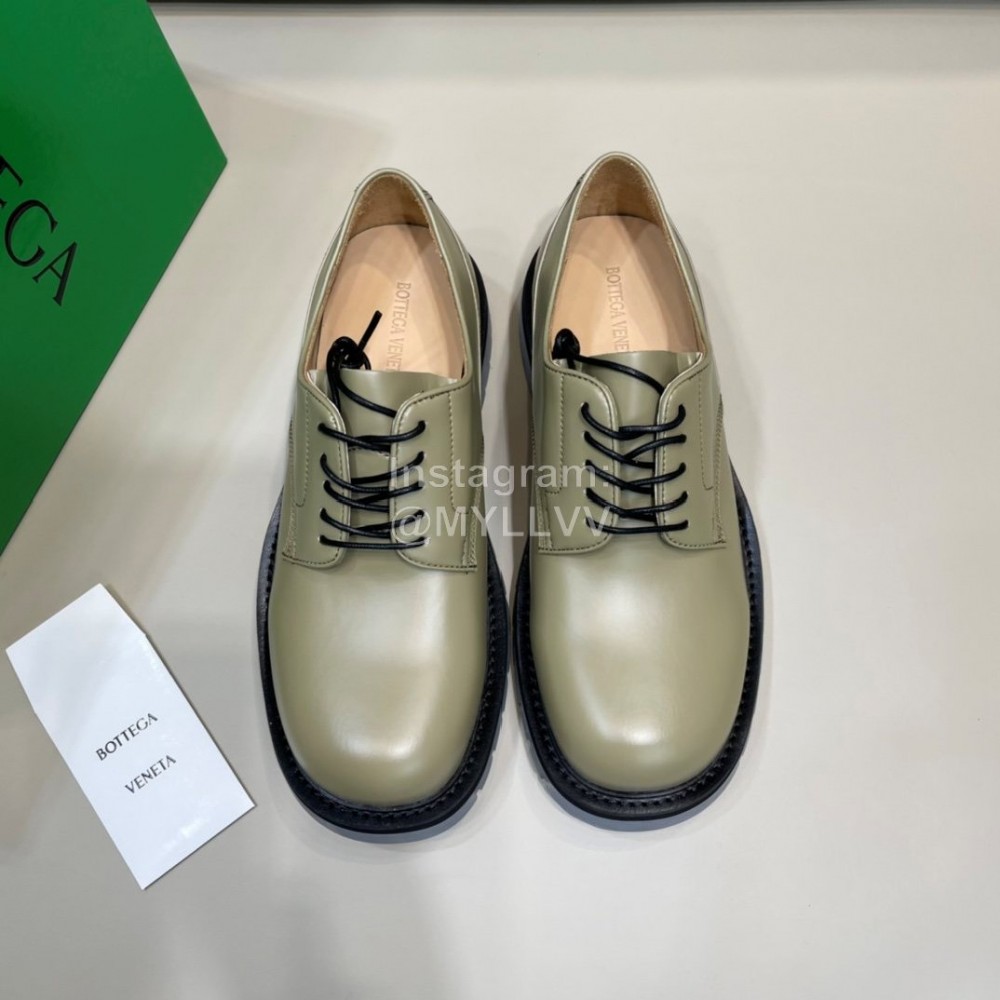 Bottega Veneta Cow Leather Thick Soled Casual Shoes For Men Green