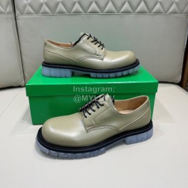 Bottega Veneta Cow Leather Thick Soled Casual Shoes For Men Green