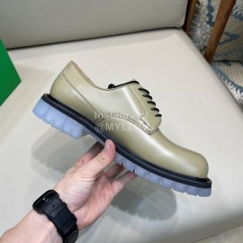 Bottega Veneta Cow Leather Thick Soled Casual Shoes For Men Green