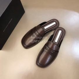 Bottega Veneta Soft Cowhide Casual Scandals For Men Coffee