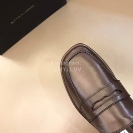 Bottega Veneta Soft Cowhide Casual Scandals For Men Coffee