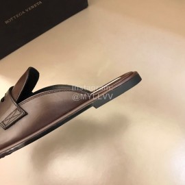 Bottega Veneta Soft Cowhide Casual Scandals For Men Coffee