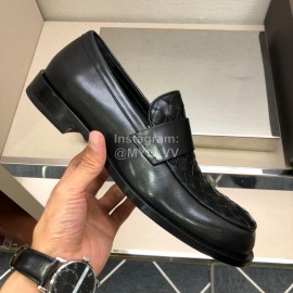 Bottega Veneta Woven Leather Black Shoes For Men 
