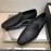 Bottega Veneta Leather Woven Casual Shoes For Men Black