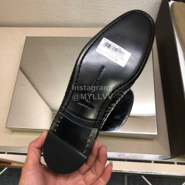 Bottega Veneta Black Leather Woven Casual Shoes For Men