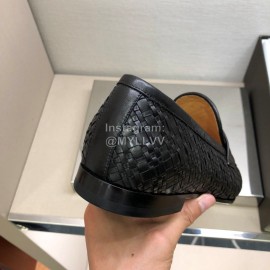 Bottega Veneta Leather Woven Casual Shoes For Men