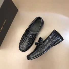 Bottega Veneta Woven Bow Leather Business Shoes For Men