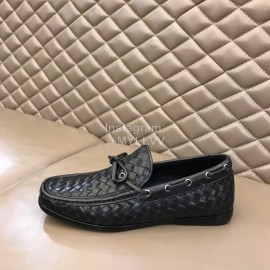 Bottega Veneta Woven Bow Leather Business Shoes For Men
