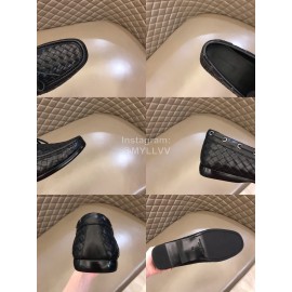 Bottega Veneta Woven Bow Leather Business Shoes For Men
