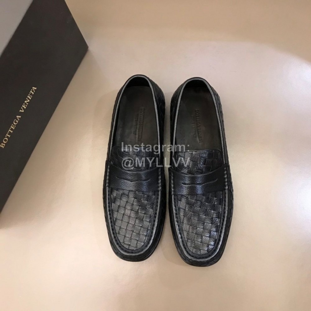 Bottega Veneta Woven Leather Business Shoes For Men